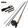 4-Piece 9 Feet With Carbon Blank Hard Chromed Guides A Cork Grip Explorer Graphite Fly Fishing Rod