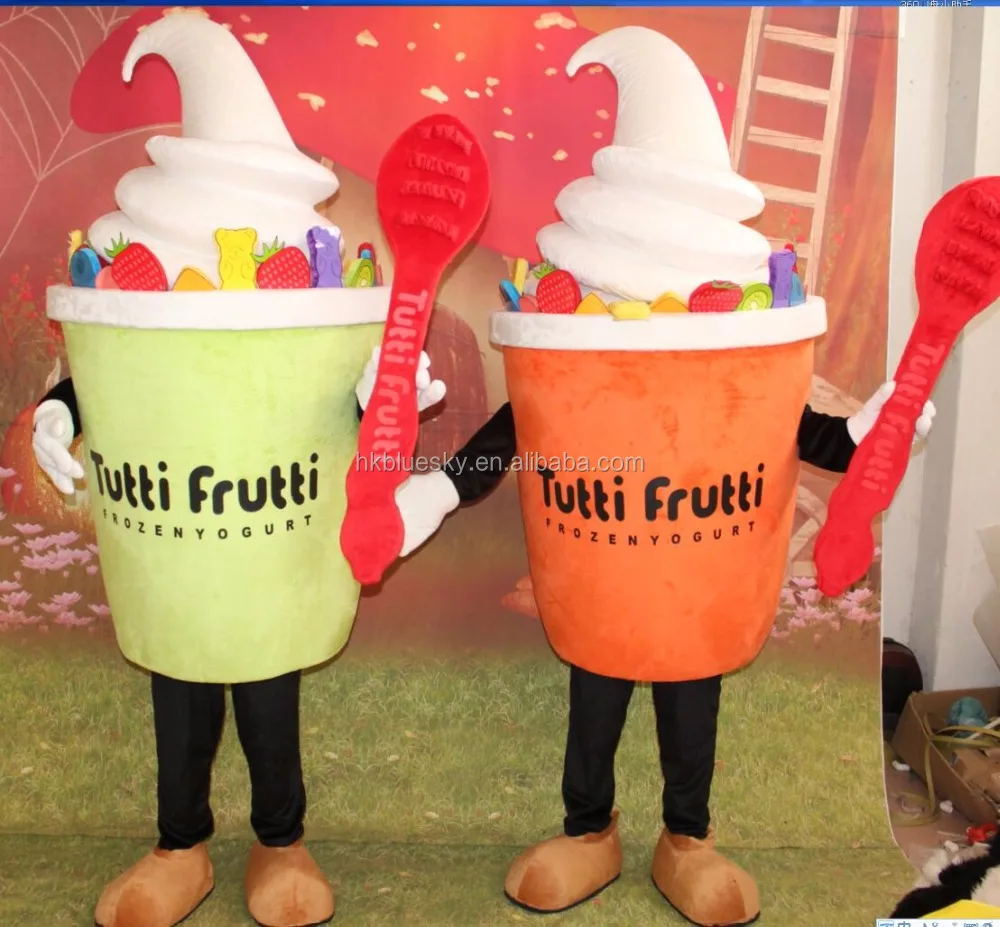 

bswm211 Tutti frutti mascot costume ice cream mascot costume for sale, Picture shown or customized