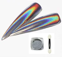 

Best seller holographic laser shimmer nail art chrome decoration mirror rainbow glitter powder