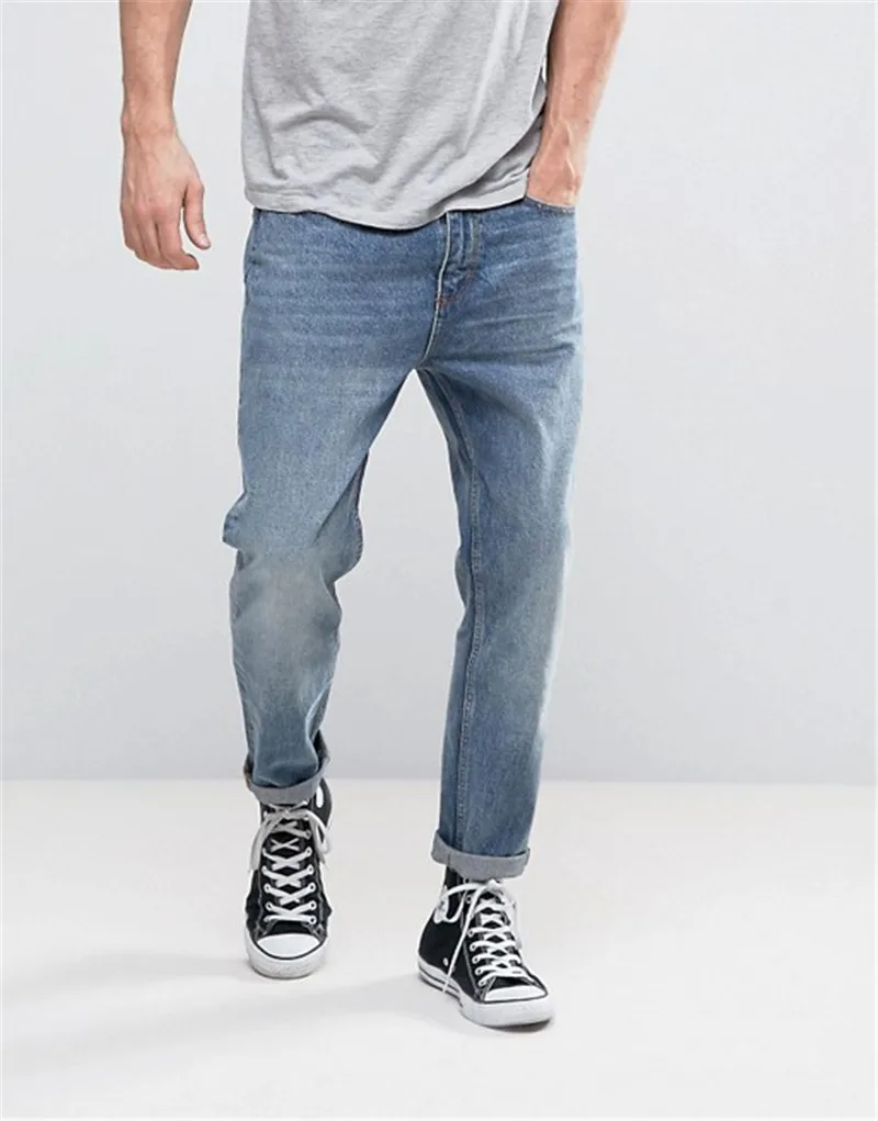 mens light blue jeans regular fit