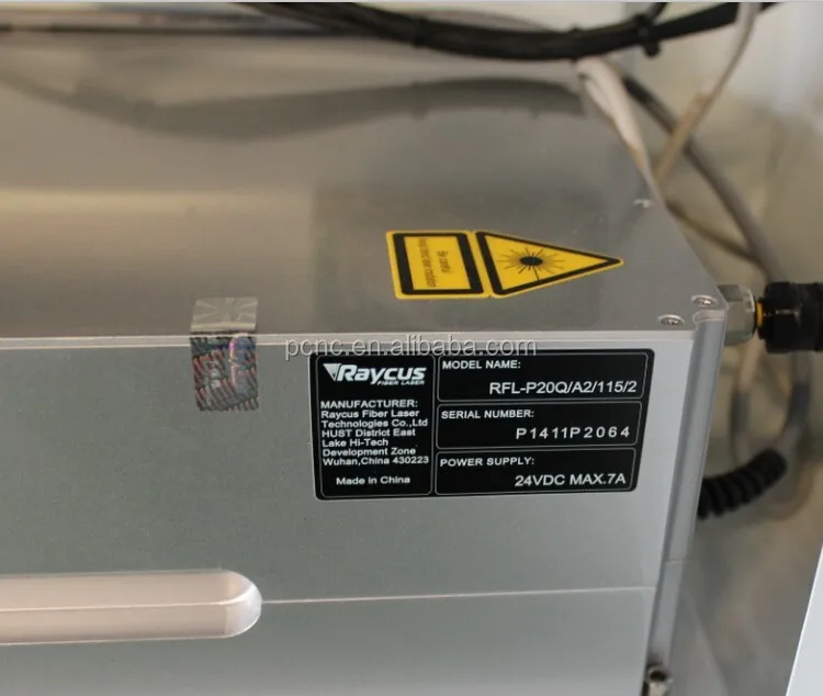 Two years warranty fiber color laser marking machine with Red light point