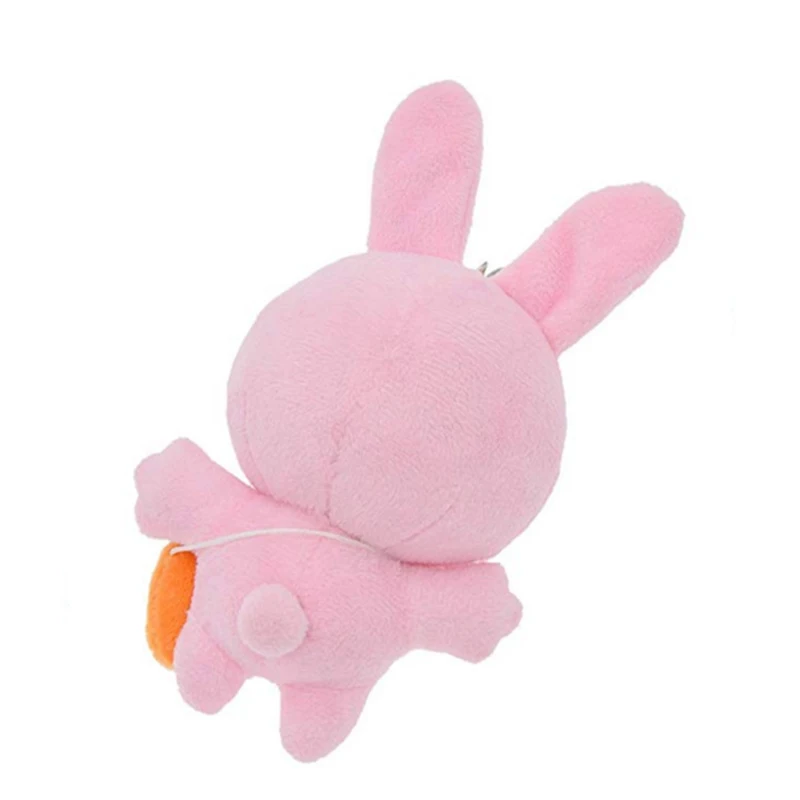 custom Cute Pink Rabbit Boys Keychain Plush bts doll for girl's gift