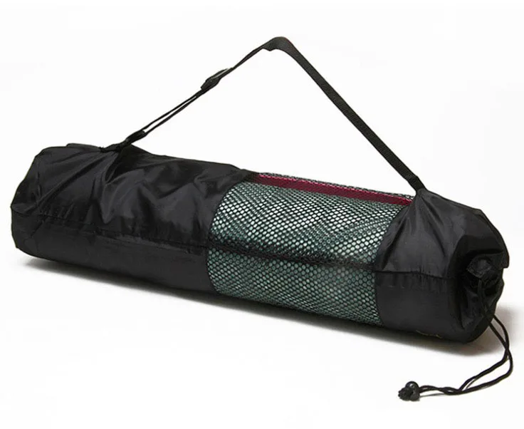 Customize Portable Drawstring Yoga Mat Mesh Bag