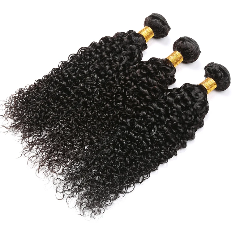 

100% Real Water Wave Indian Human Hair Extention Can Be Dyed For Black Women, Nature black