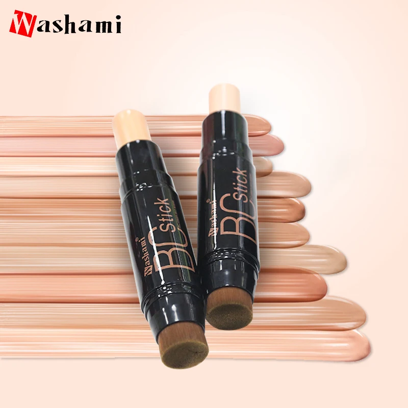 

Washami Hot Selling 2 in 1 Cosmetic Foundation Brush And BC Stick