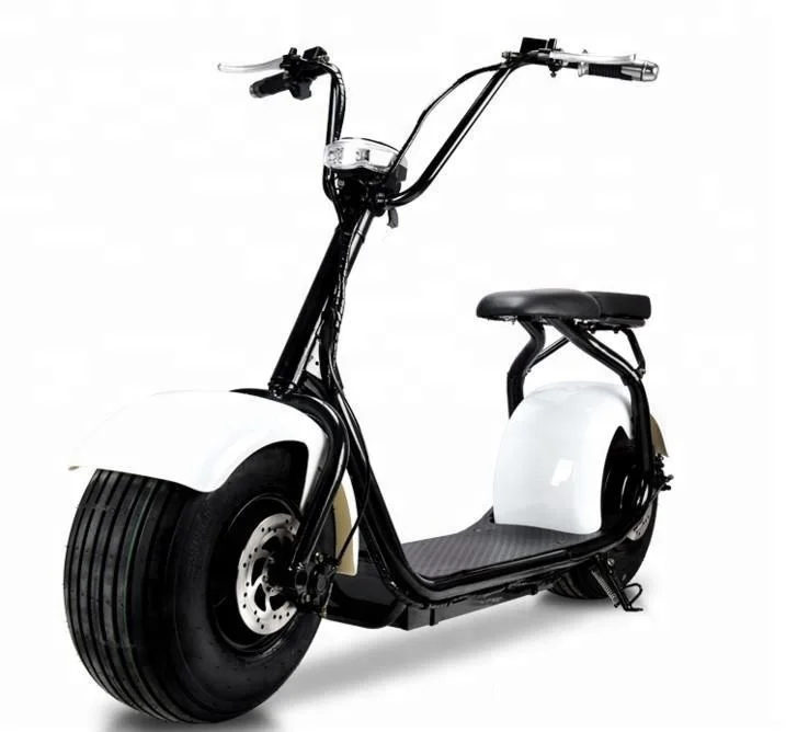 

Classic Style 1500w 3000w 12ah Lithium Battery Fat Tyre Electric Scooter for adult electric motorcycle, Black