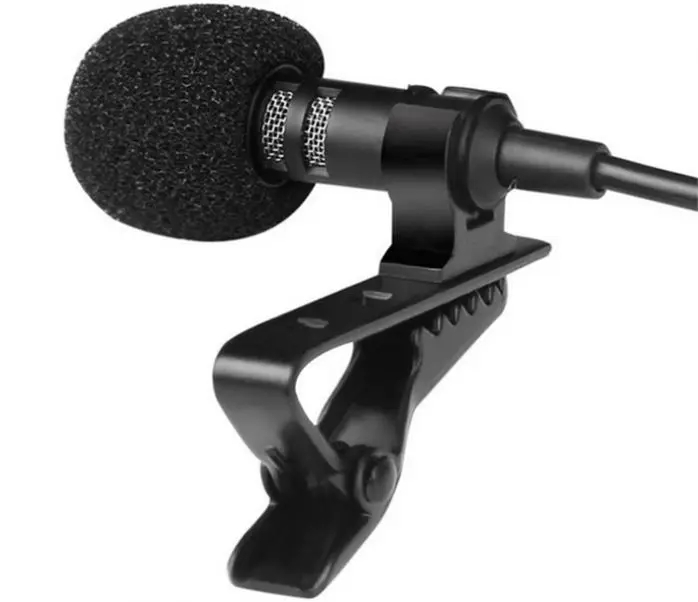 

FREE SAMPLE Pocket Wired Microphone recording, Black