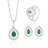 63833 Xuping jewellery set bright in colour with a big gemstone