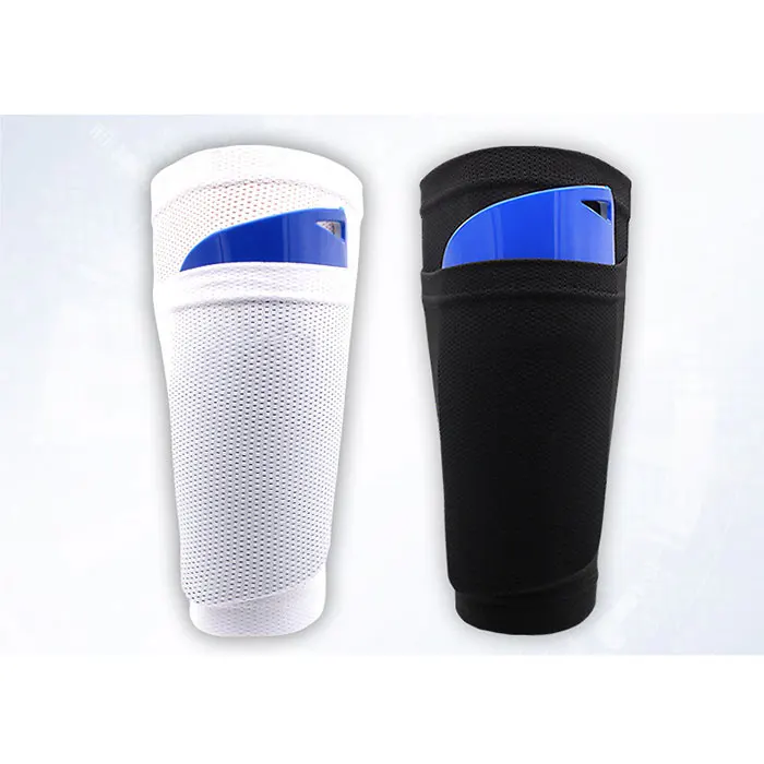 

Soccer Shin Guards with Compression Calf Sleeves, Shin Pad Socks, Shin Guard Sleeves, Black, white