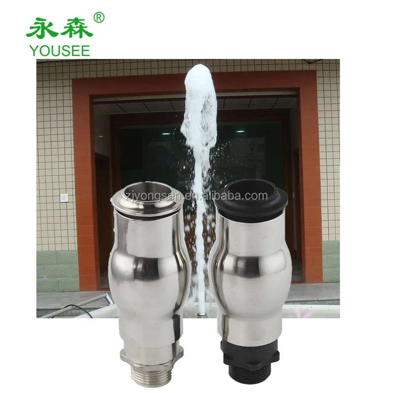 

Water column nozzle irrigation fountain nozzle, Silver