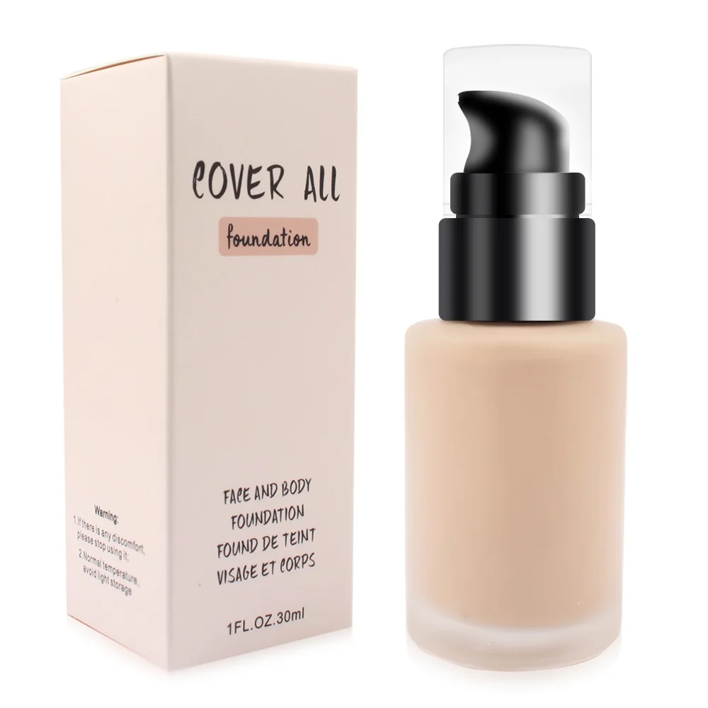 

Long wear Medium-Full Coverage with Matte Finish Liquid Foundation Makeup, 8 colors