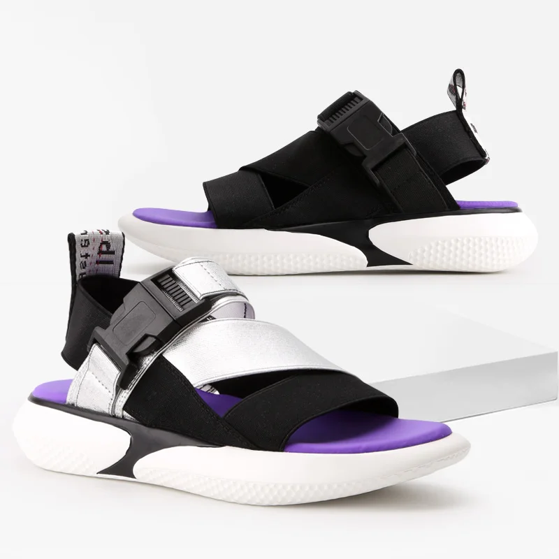 

Summer women thick heel job sandal comfort casual women's flat jelly sandal
