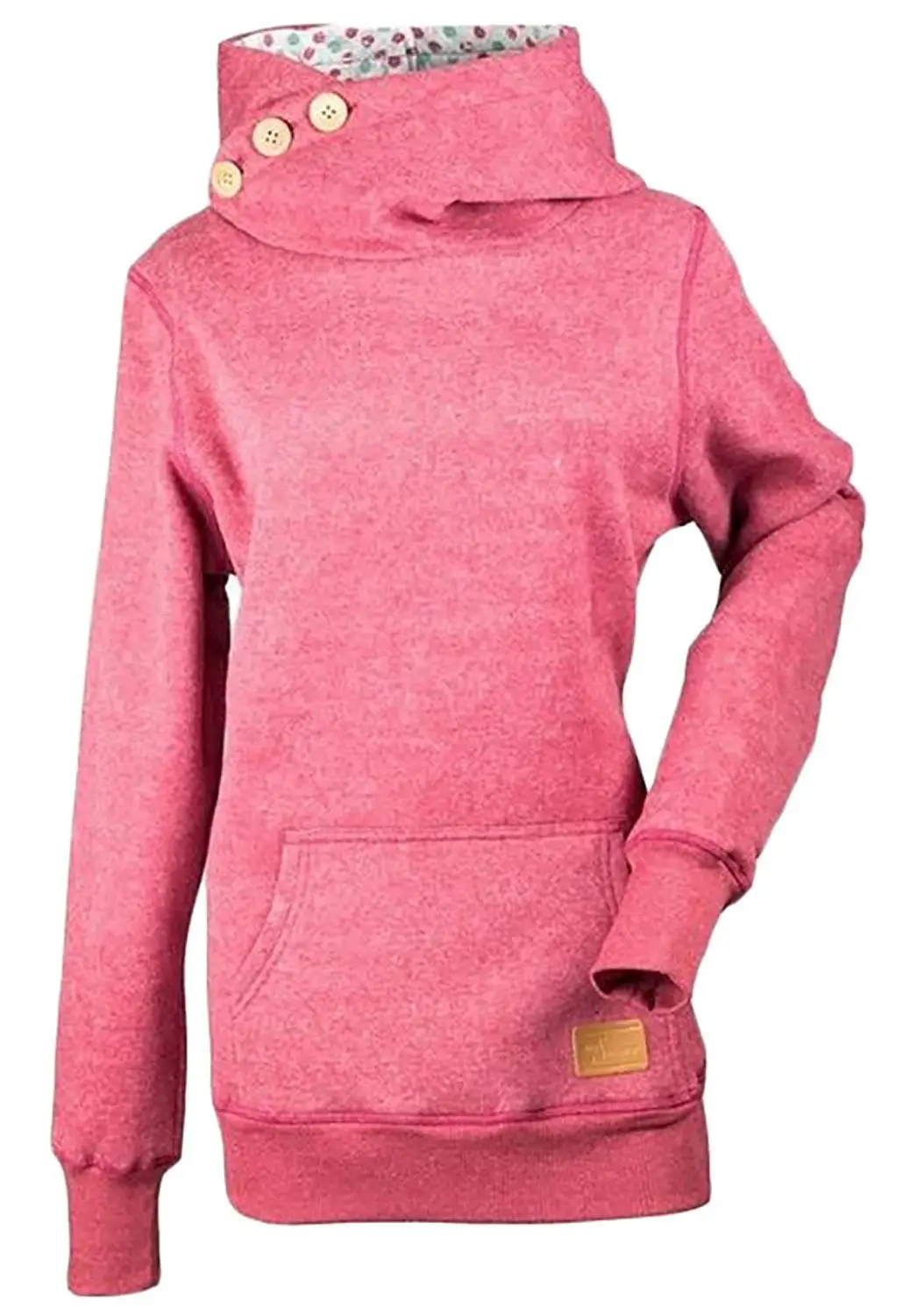 turtleneck hoodie womens