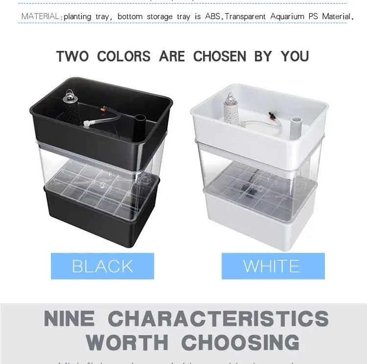 Plant new arrivals acrylic fish farming tank  Water Garden Fish Bowl Aquarium Tank  aquarium hydroponics hot best seller