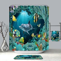 

Polyester Eco-friendly Digital Printed Bathroom Curtain Waterproof Shower Curtain