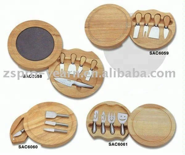 
Wooden Cheese Board with Slicer Knife and Holder and Various Customized Designs for Cheese Cutting Chopping and Table and Dining 
