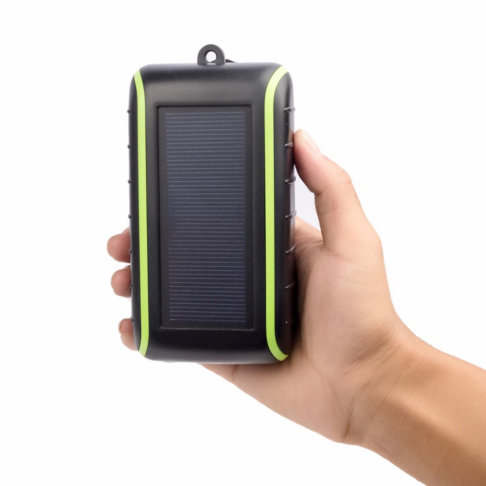 

New Dynamo Hand Crank Dual USB Cell Phone Emergency Solar Charger With Led FlashLight