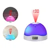 Luminous Night Desk Projector Alarm Clock with Dynamic Star Projection