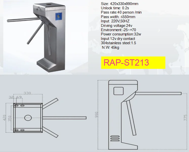 Access Control System Tripod Turnstile Hs Code Buy Tripod Turnstile