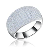 OR123 Fashion 925 Silver Cubic Zirconia Women'S Ring Micro Pave Ring