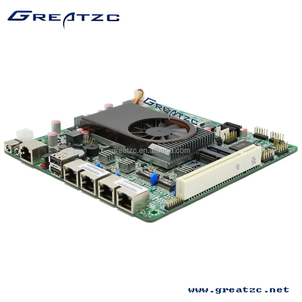 ZC-M5FV Mini itx Motherboard With PCI,D525 4LAN Boards,Firewall Motherboard 4 Lan