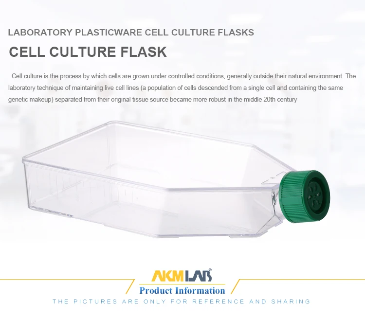 Akmlab Laboratory Plastic Sterile Disposable Tissue Culture Flask Cell
