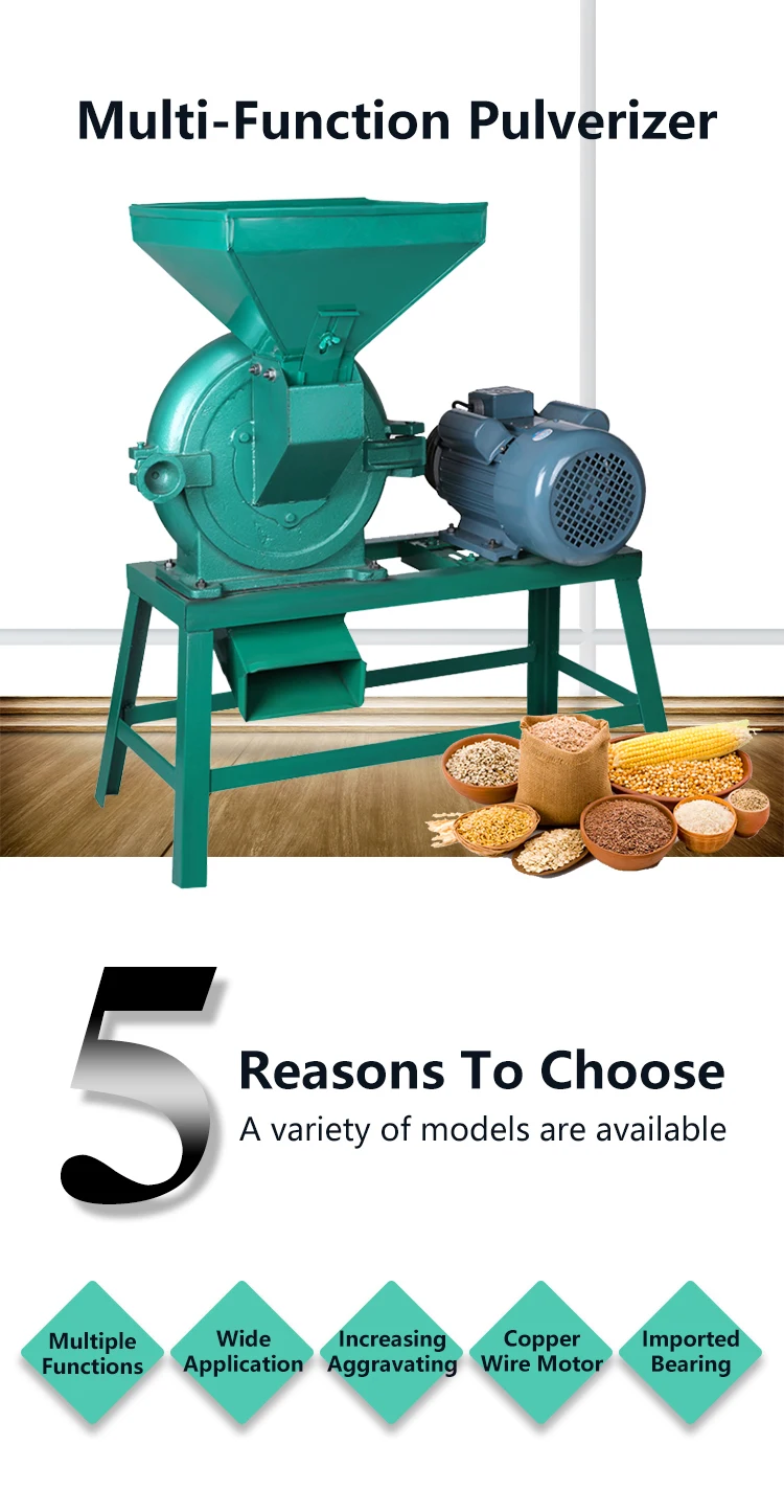 Home wheat flour mill milling machine wheat straw grinder