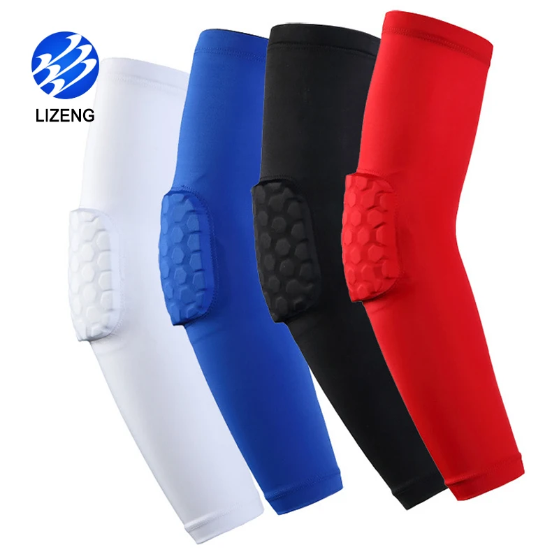 

Basketball Accessories Elbow Sleeve Recovery Compression Elbow Guard Protector, Black;white;red;blue or customized