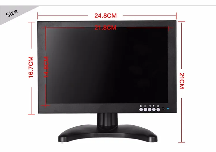 High resolution 10 inch camera protable cctv test monitor bnc .jpg