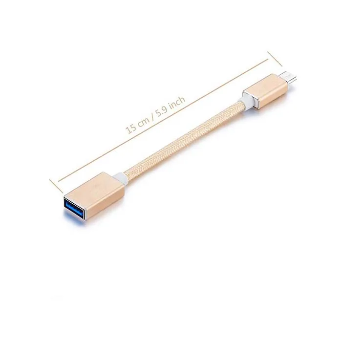 USB 3.1 Type C Male to USB A 3.0 Female OTG Host Cable Adapter otg usb