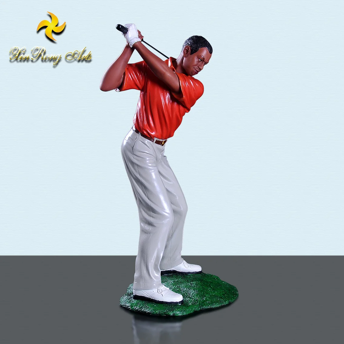 Figurine Homme Golf En Résine Statue Sport En Résine Figurine Golfeur