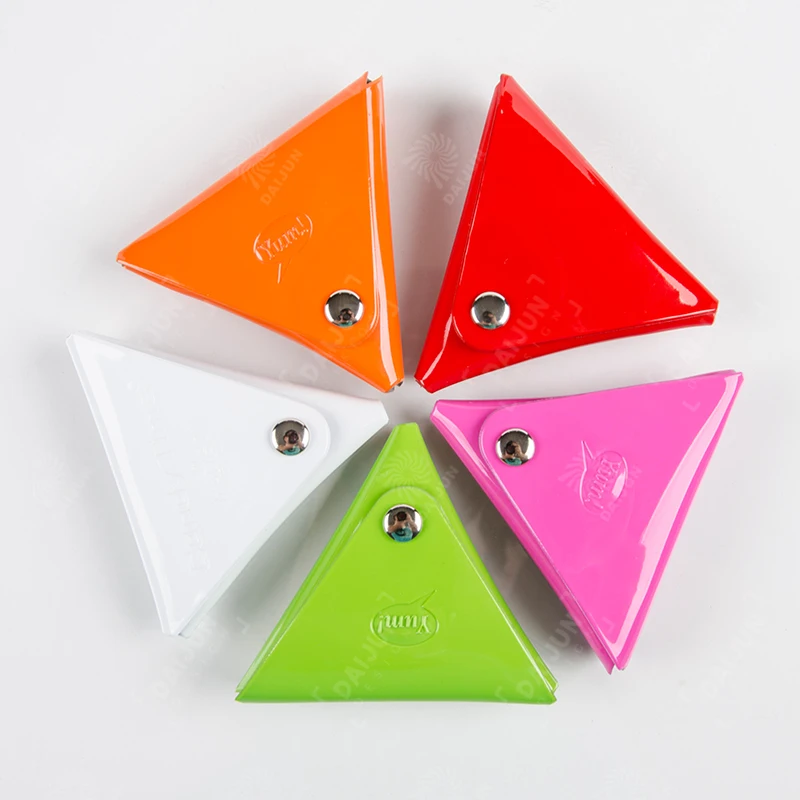 

Custom Pvc Triangle Small Coin Purse Wallet Cute Pouch No Zipper Mini Bag,fashion Money  Portable 5000pcs CN;ZHE Daijun, Customized color