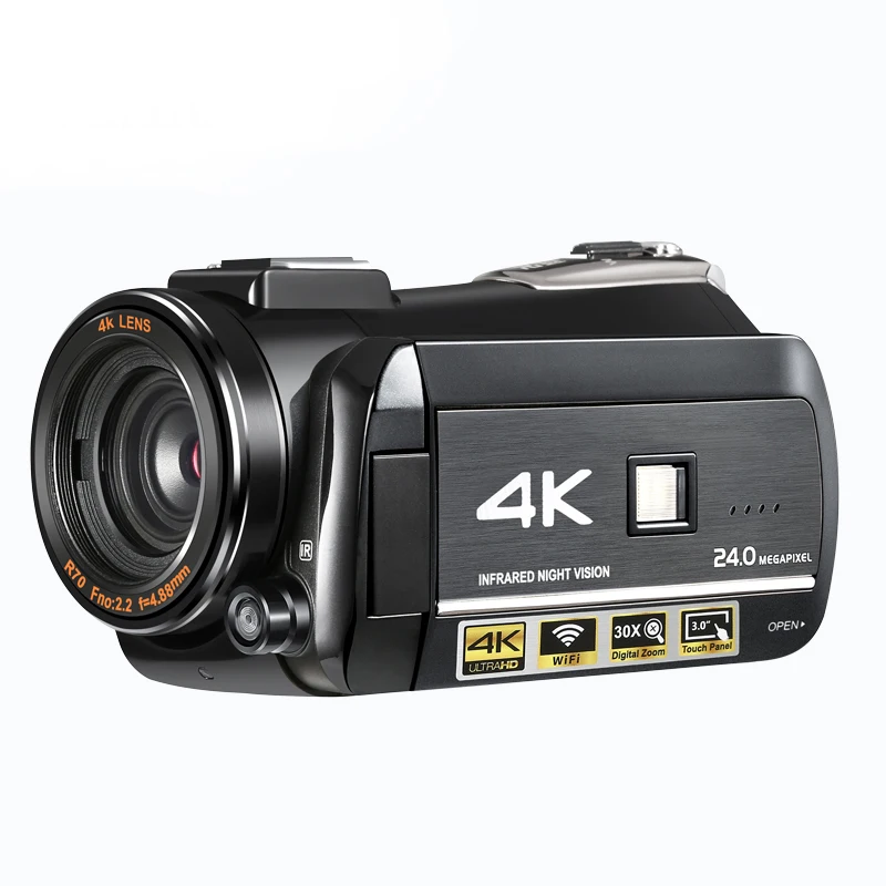 

Super 4k digital video camera 24 mega pixels digital camcorder with 30x zoom and 3.0'' touch display