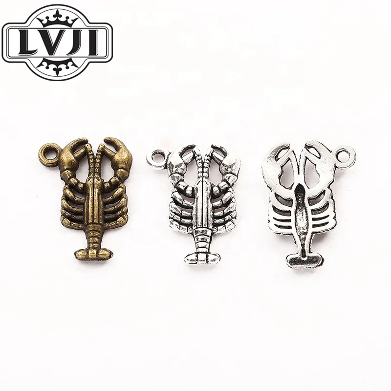 

fashion Jewelry ocean animal lobster charm pendant for Necklace making, N/a