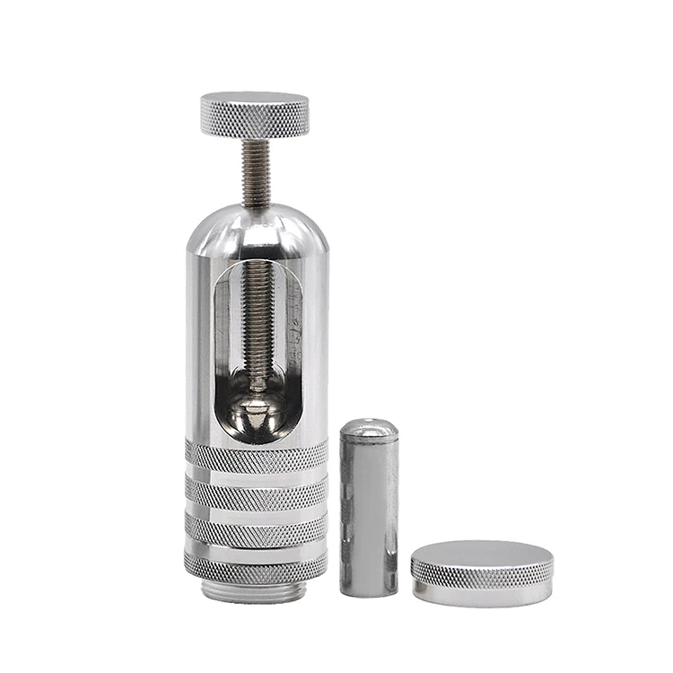 

Free Shipping Metal Tobacco Smoking Pressure Device Weed Resin Press Pollen Press, Silver
