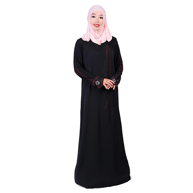 Islamic Embroidered Abaya With Beautiful Scarf - Buy Islamic Abaya ...