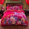 Exported good quality flower plain woven printed luxury cotton comforter bed bedding quilt set