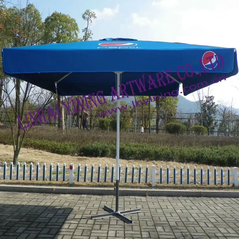 
square pepsi printing outdoor parasol 