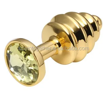 Toosh Gold Metal Butt Plug Large main image 0