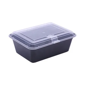 Image of Take Away Custom Printed Disposable PP Plastic Microwave Food Container Lunch Bento Box