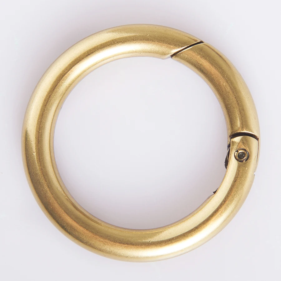Wholesale Custom Brass Polished Gold Color Metal O Ring Lock Buckles