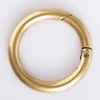 Wholesale custom brass polished gold color metal o ring lock buckles for bags