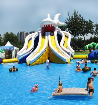 Large Shark Water Slide Outdoor Water Slide For Adults /ce ...