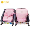 Compression travel luggage organizer bag 6 Set travel packing cubes