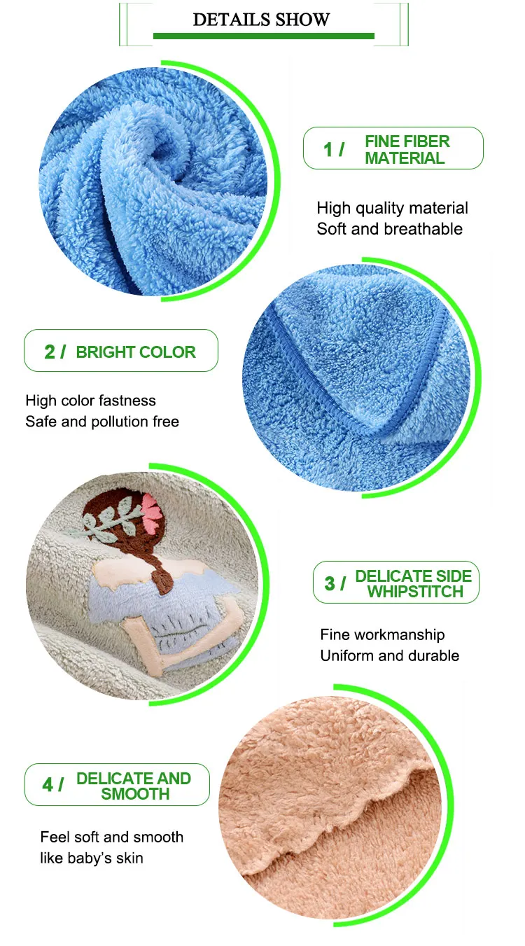 Mustomized face towels coral fleece bath towel folding face towel
