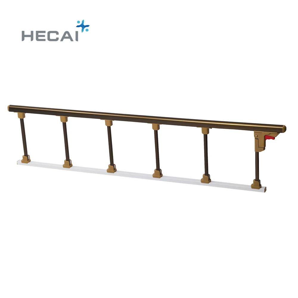 Hospital equipment manufacturer safety collapsible medical bed guard rail for sale