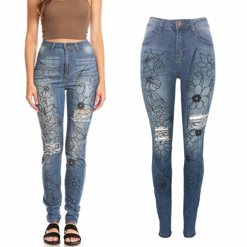 D&s Factory Dropshipping Bulk Wholesale Jeans Dropshipping Ripped Women
