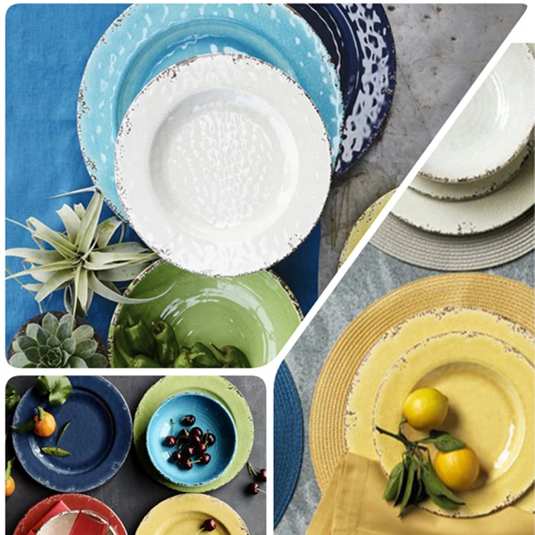 Rustic Outdoor Melamine Salad Plates Buy Bulk Salad Plates,Embossed
