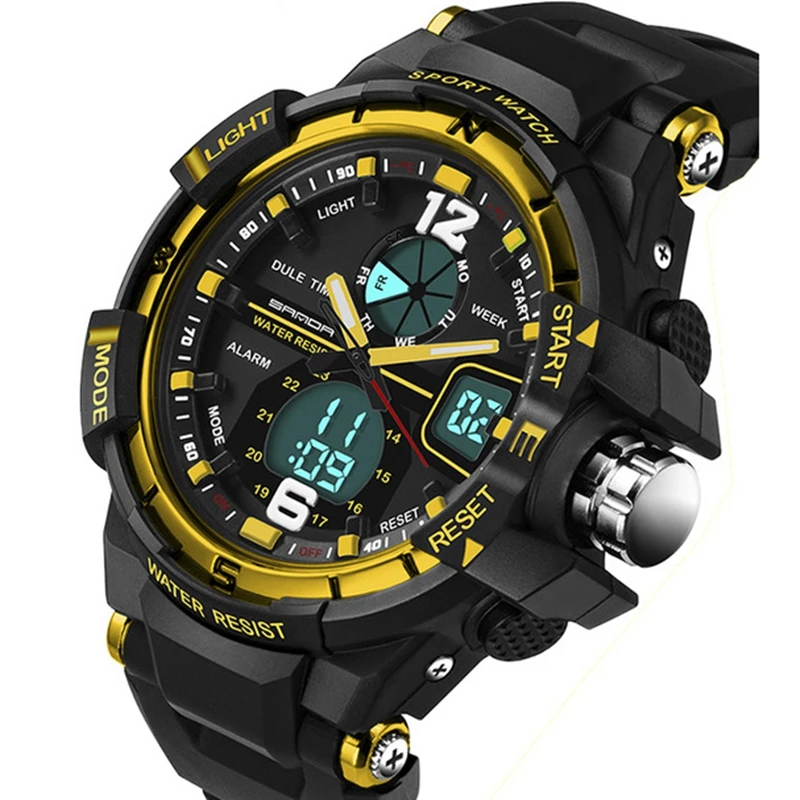 

New Brand SANDA 289 Watch Men G Style Waterproof Sports Military Watches Hombre Men's Luxury Analog Digital Shock Watch