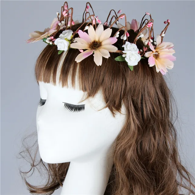 costume angel flower decoration synthetic dream hair tiara